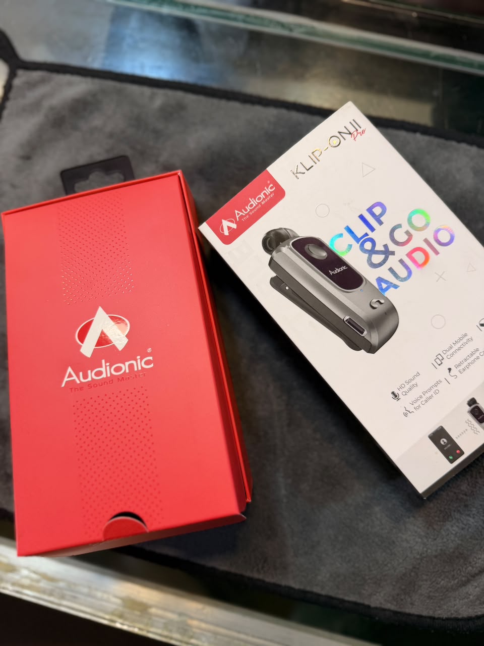 Audionic Business KLIP-ON 7 Bluetooth Headset – Dual Device Connectivity & HD Sound