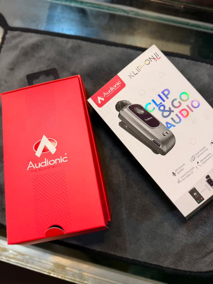 Audionic Business KLIP-ON 7 Bluetooth Headset – Dual Device Connectivity & HD Sound