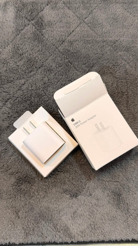 Apple 20W USB-C Power Adapter – Fast Charging Wall Charger