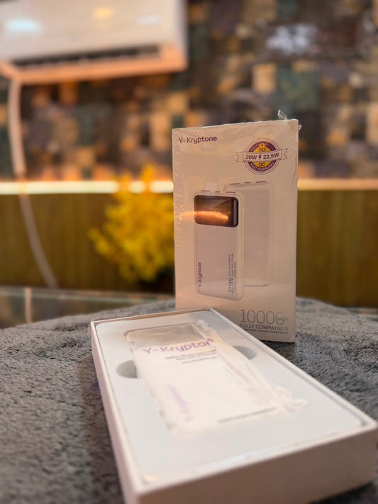 Y-Kryptone GT-11 10000mAh Power Bank – 22.5W Fast Charging