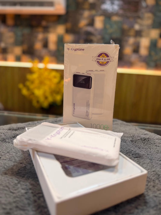 Y-Kryptone GT-11 10000mAh Power Bank – 22.5W Fast Charging