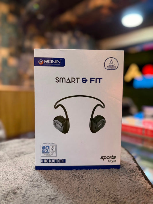 Ronin R-180 Smart & Fit Bluetooth Neckband – Wireless Sports Earphones