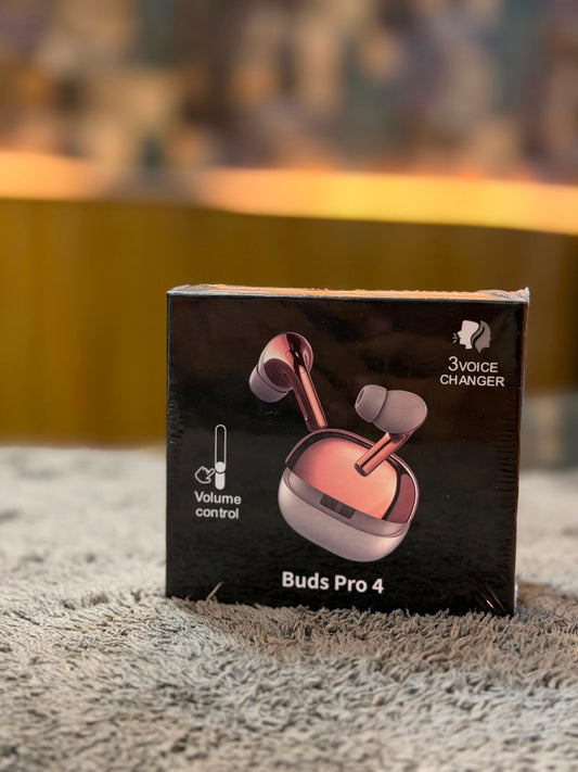 Buds Pro 4 TWS Earbuds – Rose Gold Edition