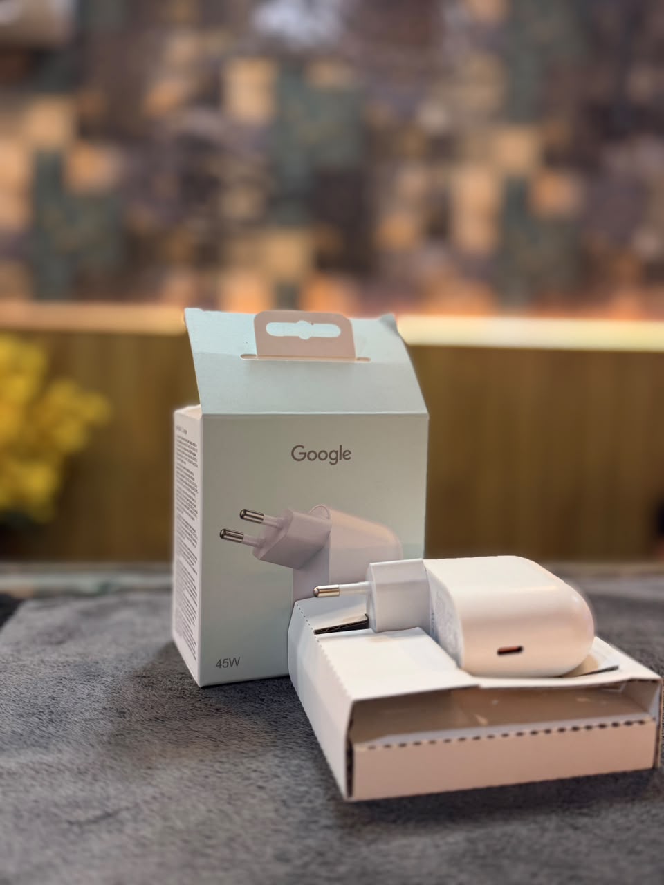 Official Google 45W USB-C Power Adapter Fast Charger (EU 2-Pin Plug)