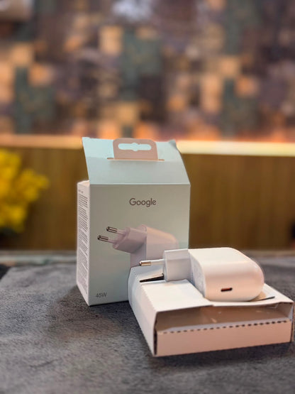 Official Google 45W USB-C Power Adapter Fast Charger (EU 2-Pin Plug)