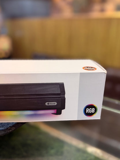 Kisonli LED-802 Bluetooth 5.3 Soundbar Speaker with RGB LED Lights