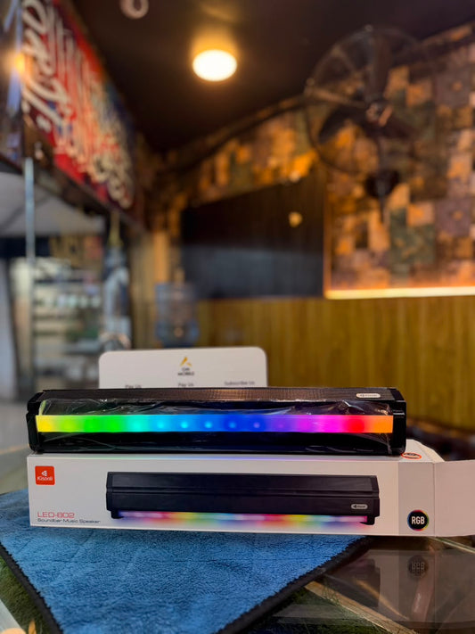 Kisonli LED-802 Bluetooth 5.3 Soundbar Speaker with RGB LED Lights